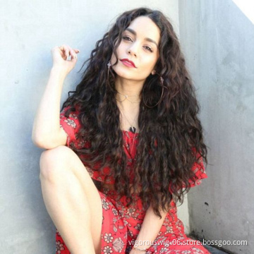 Wholesale U Part Water Wave Futura Curly Long For Black Women Synthetic Lace Wigs Heat Resistant Fiber